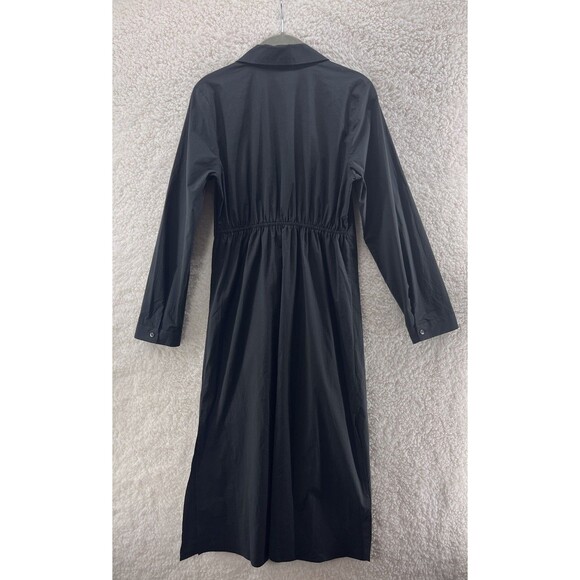 Rails Women Irie Midi Shirt Dress Size S Black Long Sleeve Collared Button Down - Picture 13 of 13